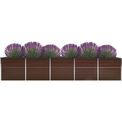 Maison Exclusive - Garten-Hochbeet Verzinkter Stahl 400x80x45 cm