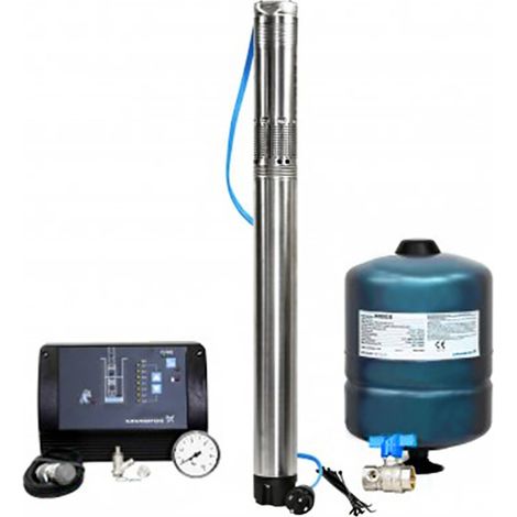Grundfos – Pompe de surpresseur CU 301 – Débit 3,9 m³/h – Pression 0-6 bar – Hauteur de refoulement 686,29 kPa – Moteur avec protection contre sous-tension (1/2)