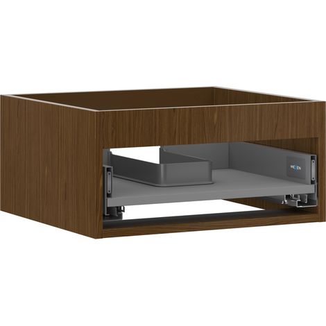Mexen Box-A corpo del mobile lavabo 50 cm, 1 cassetto, noce - 91AX0-0500-235-1-86 (1/4)