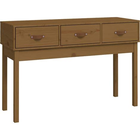 Maison Exclusive - Tavolo Consolle Ambra 114x40x75 cm in Legno Massello di Pino (1/5)
