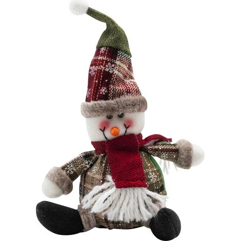 Peluches sedute pupazzo di neve 25 cm (1/4)