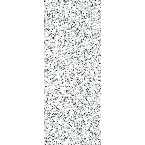 Panneau mural douche en alu-composite VIPANEL - Pierre Décor Terrazzo Noir Blanc - Finition Mat Perle - 100x255cm (1/5)