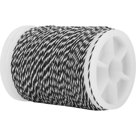 Fil de nylon résistant de 120 m pour corde d'arc (noir et blanc)