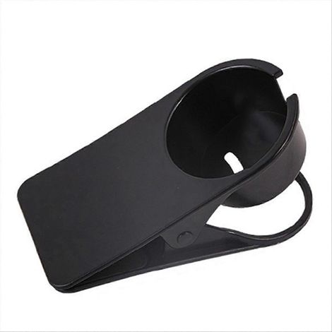 Kaffeebecherhalter für den Tisch, seitlicher Becherhalter für den Schreibtisch, Schwarz (1/5)