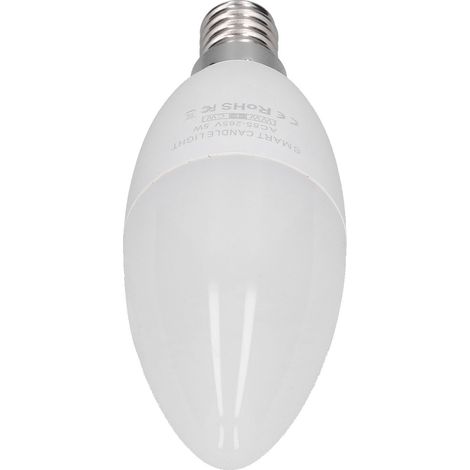 Ampoule LED connectée E14 style graffiti, contrôle à distance via application, blanc froid, 85-265 V (1/5)