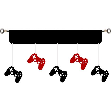 Moderner Vorhang für Gamecontroller GAME GAMER young GRA 150 rot