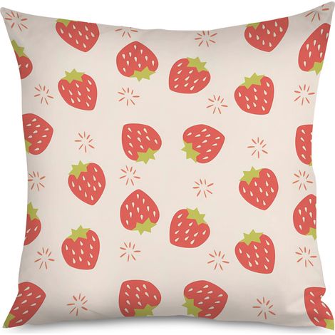 Housse de Coussin Fraises Maison (1/5)