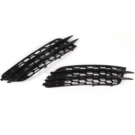 2 pezzi Grilla a nebbia anteriore Sinistra a destra per RS6 Sostituzione nera lucida A6 C7 2012-2015
