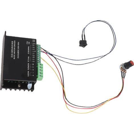 Moteur de broche sans balais 500W 48V DC avec variateur BLDC pour CNC, modèle WS55-220 (1/5)