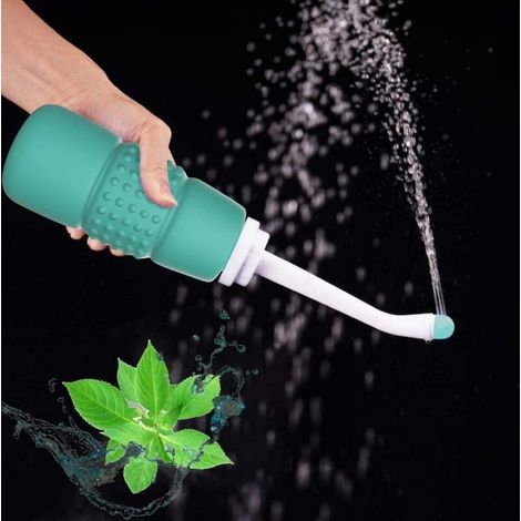 Bidet portable pour toilettes – Bouteille pour bidet – Bidet portable pour voyage, camping, soins postpartum, mamans, nouveau-nés et personnes âgées