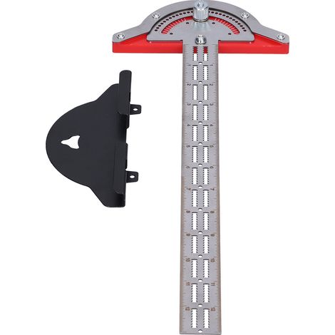Rapporteur de charpentier, portable, en acier inoxydable, 38,1 cm / 15 pouces (1/5)