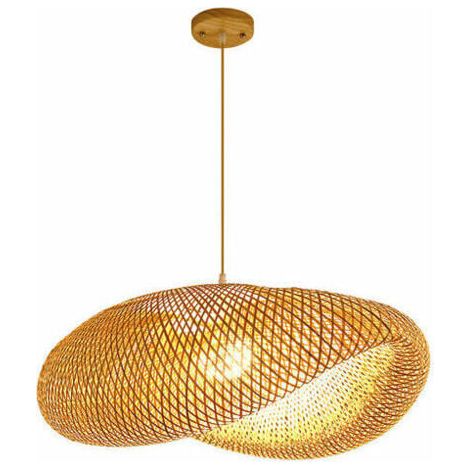Rustique Bambou Lanterne Suspension Lampe Vintage Japonais Lustre Suspendu Plafonnier Luminaire Pour Salon Chambre Restaurant Café Bar Salle À Manger (1/5)