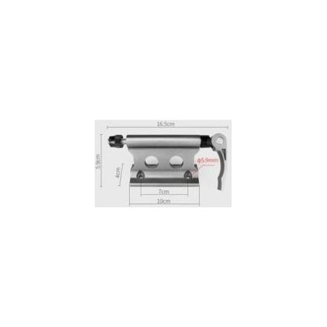 Fourche en aluminium et porte-vélos à dégagement rapide pour remorque ou camion porte-bagages avec clip fixe de fourche avant de vélo à dégagement rapide, noir (1/4)