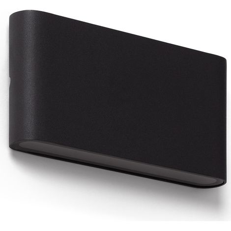 Applique Murale Extérieure LED 12W Aluminium Rectangulaire Éclairage Double Face Luming 2700K - 3000K - 4000K Noir Sélectionnable (chaud-neutre) (1/5)