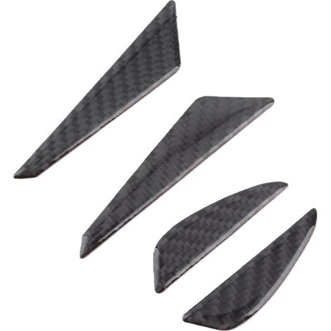 Protection Pare Choc Voiture, 4 pièces Protection Carbone Garde de carénage de Porte de Voiture en Fibre de Carbone, protège-Pare-Chocs Universel (1/5)
