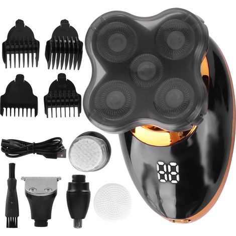 Rasoir électrique multifonction 5 en 1, tondeuse à cheveux, tondeuse à poils de nez, brosse nettoyante pour le visage (1/5)