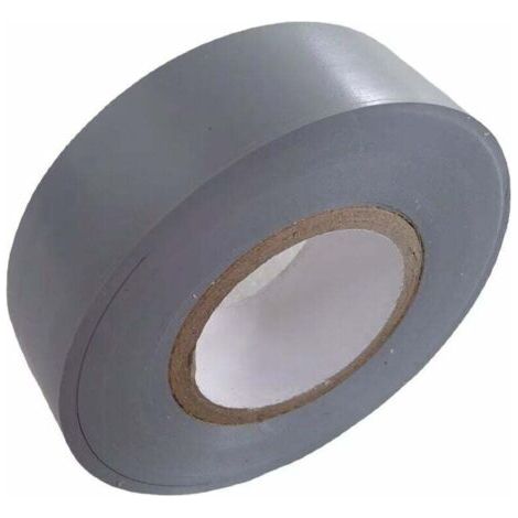 Cinta aislante eléctrica, rollos de aislamiento térmico de PVC para coches, bicicletas, bricolaje y reparaciones de revestimientos eléctricos, alta calidad, 30 m x 18 mm, gris plata, paquete de 1 roll