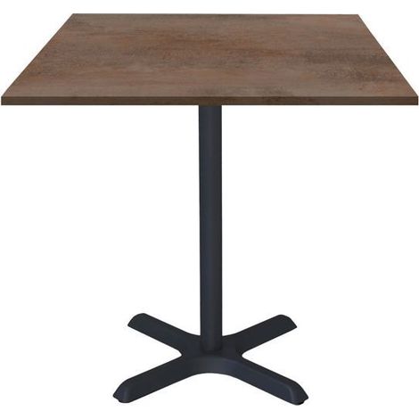 Table 70 x 70 cm - modèle Dina bronze oxydé