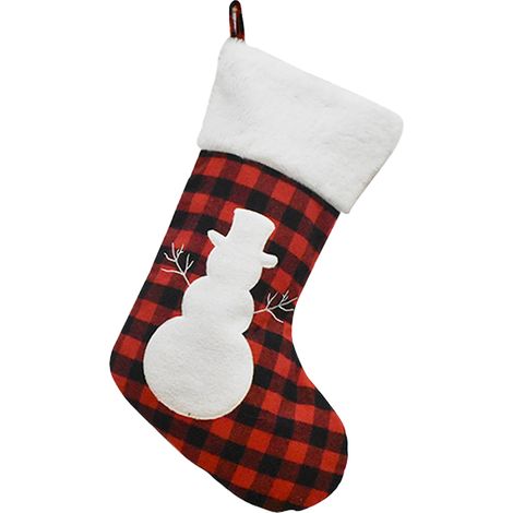 Calcetín Navideño - Decoración para Navidad y Fiestas - Ideal para Regalos y Dulces - Paquete de 1 Unidad (1/5)