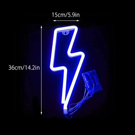 Enseigne lumineuse néon LED, applique murale, fonctionne sur piles et USB, idéale pour les fêtes à la maison et Noël. (1/5)