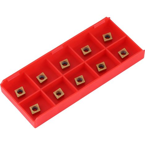 10 plaquettes de coupe CNC CCMT060204-HM YBC251 Or (1/5)