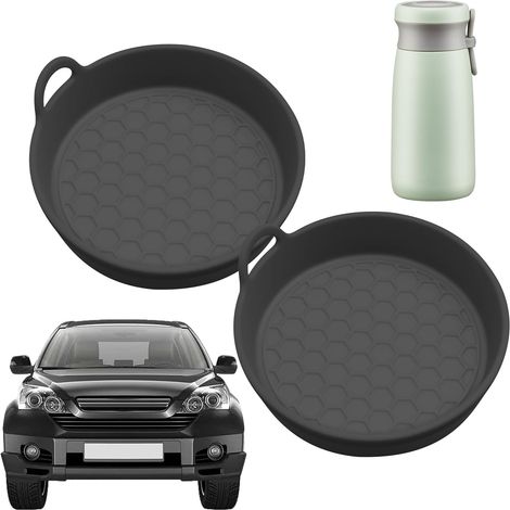 Auto-Untersetzer, Autobecher-Untersetzer, 2 Stück rutschfester Silikon-Auto-Getränkehalter-Untersetzer  Stijlvolle dekorative Auto-Sets für Auto-Deiskampeerkantoren, Mittelkonsolen-Armaturenbretttür