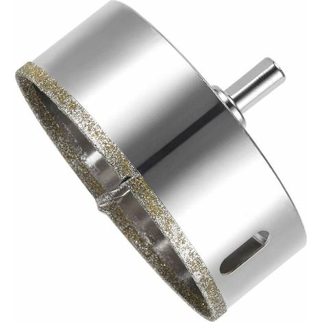 105 mm Diamant-Lochsäge, Diamantbohrer mit Mittelführungsbohrer, Fliesenlochsäge mit Diamant-Oberflächenbeschichtung zum Schneiden von Glas, Fliesen, Keramik, Marmor, Kalkstein