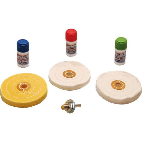Kit de polissage pour metal doux 7 pièces (1/2)