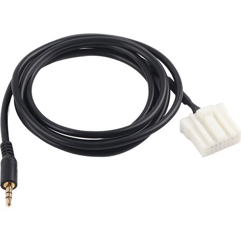 Câble adaptateur audio 3,5mm AUX CD pour Mazda 2 3 5 6 2006-2013, interface stéréo, qualité premium (1/5)