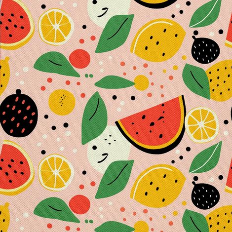 Tela decorativa para exteriores Oxford - Motivo frutal  DX6069 (1/5)