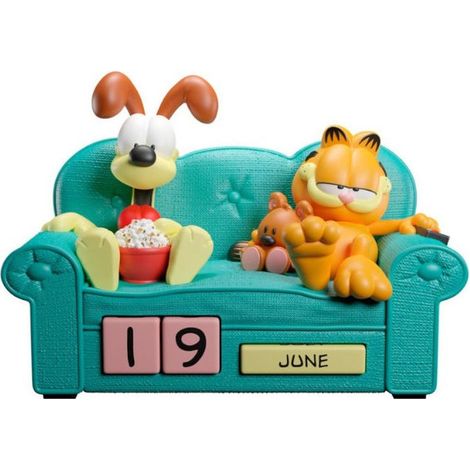 Grupo Erik Calendario Perpetuo 3D Garfield Resina Dipinto a mano