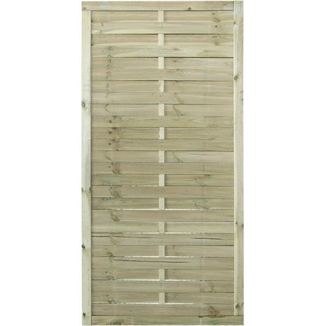 Pannello frangivento da esterno in legno pino impregnato autoclave cm 90 x h 180 (1/4)