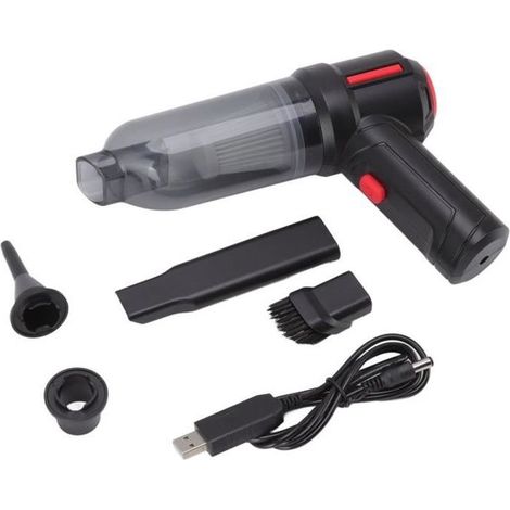 Qiilu Aspirateur super puissant Aspirateur sans fil Super Puissant Aspiration USB Recharge Mini Aspirateur Machine pour Voiture à (1/4)