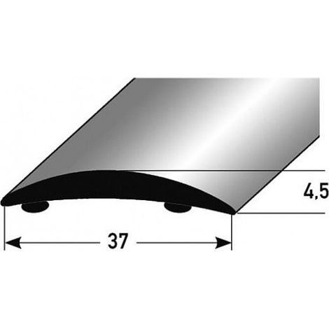 PROVISTON Übergangsprofil Aluminium eloxiert Bronze Hell Breite 37 mm Höhe 4.5 mm Länge 1000 mm Selbstklebend Übergangsschiene Übergangsleiste Bodenprofil Abdeckleiste 1 Stück (1/4)