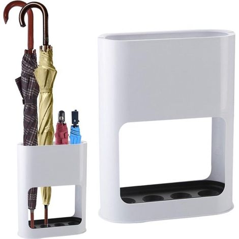 Portaombrelli Dailygoods con 4 scomparti e vassoio raccogligocce rimovibile. (1/5)
