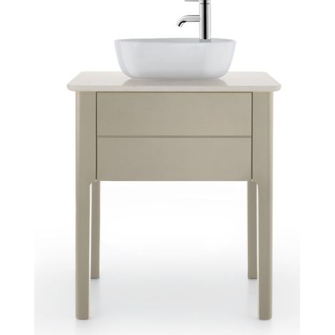 Console en pierre de quartz Duravit Luv LU9465, largeur 688mm, (1/2)