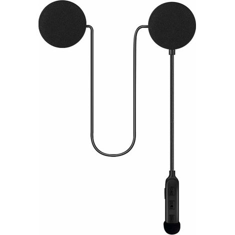 Casque de moto Casque Bluetooth, Casque extérieur, Casque de sport moto étanche, Haut-parleurs mains libres, Contrôle des appels musicaux, Réponse automatique, 60 heures de temps de lecture Système de