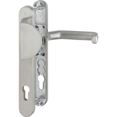 Garniture de porte d'entrée PZ 92 mm Plaque étroite Acier inoxydable Plaque de poignée (1/2)