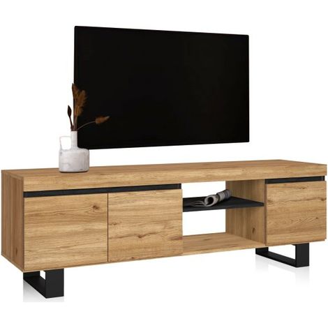 Mueble TV Ebos UP 160 Roble Nude - Ceniza (ancho) x 53cm (alto) (1/5)