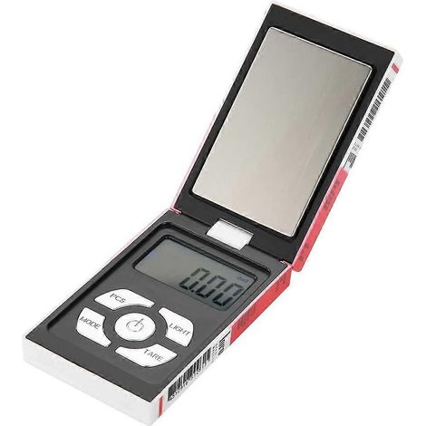 Taschenwaage für Schmuck, digitale Mini-Elektronikwaage, 200 g/0,01 g Genauigkeit (1/3)