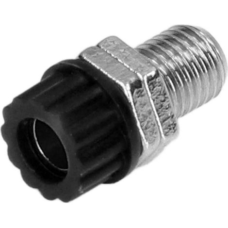Connecteur 4mm Banane Douille 100 Pièces, Borne de Liaison Terminal à Visser, Équipement Électronique Industriel Noir, Lot de Fiches (1/5)