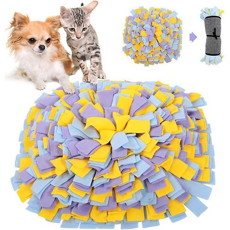 Tapis de dressage chien interactif nez jouet tissu animal domestique travail olfactif pliable couverture chiot, 45x45 cm (1/3)