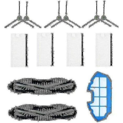 Filtro HEPA, spazzola principale, spazzole laterali, accessori di ricambio per robot aspirapolvere MT501, MT710 e MT720. (1/3)