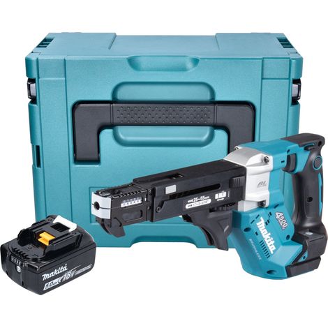 Visseuse sans fil Makita DFR 552 T1J 18 V 25 - 55 mm Brushless + 1 batterie 5,0 Ah + Makpac - sans chargeur