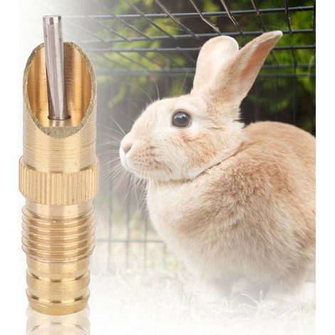 Lot de 10 abreuvoirs automatiques à tétine pour renards et lapins, accessoires pour cages. (1/5)