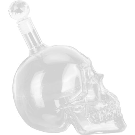 Bouteille de whisky en verre transparent en forme de crâne, 1000ml, pour bar et KTV (1/5)