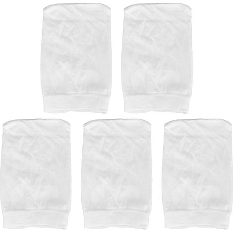 5 Chaussettes de Filtre Précédent pour Nettoyeur de Piscine Spa – Elastique, En nylon, 18x12cm (5 Unités) (1/4)