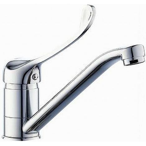 Cleafe - Miscelatore Rubinetto Per Cucina Lavandino Lavello Ottone Cromato Clinica 69206 - (1/3)