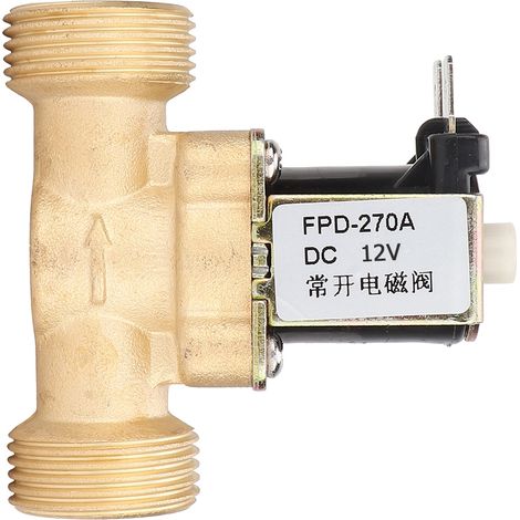G3/4" Messing-Magnetventil, normalerweise offen, Wassereinlassschalter (DC12V) (1/5)