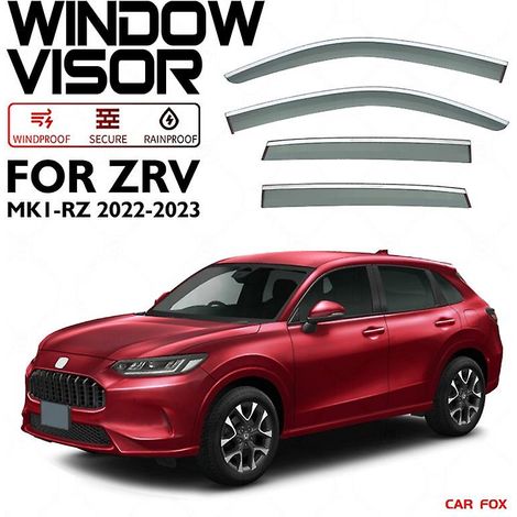 Déflecteurs de pluie Weather Shield pour vitres de voiture, accessoires pour Honda ZRV ZR-V 2022-2023, déflecteurs de vitres, 4 pièces ( ) (1/5)